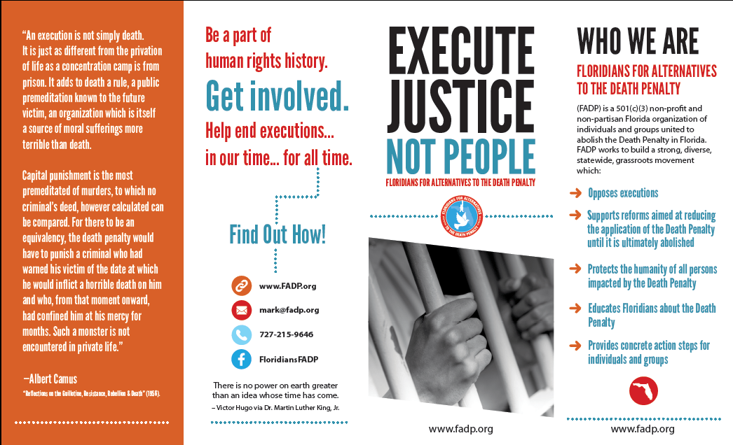 Florida Death Penalty Fact Sheet Floridians for Alternatives to the